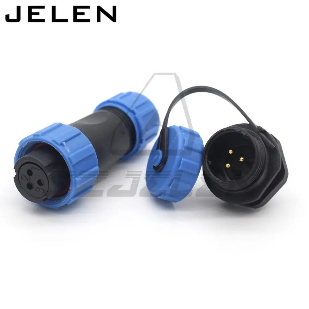 SP13 3-контактный водонепроницаемый Соединительный разъем IP68 светодиодный шнур