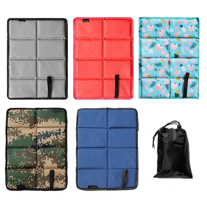 

39x30cm Portable Folding Camping Seat Mat Outdoor Waterproof 600D Oxford Cloth Moisture-proof Mattress Beach Hiking Foam Pad