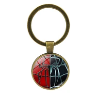 spiderman marvel avengers captain america keychain creative car bag key chain pendant birthday gift