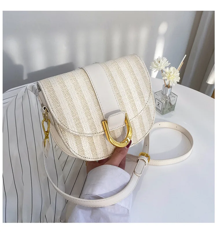 

High Quality Ladies Shoulder Bag 2021 Net Celebrity New Trendy Fashion Woven Shoulder Bag Net Celebrity Straw Crossbody Bag