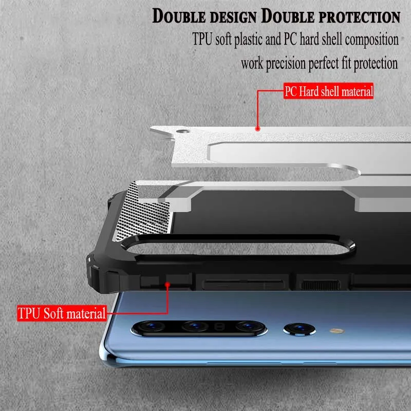 Бронированный чехол для Xiaomi Mi 11 10T 9T Pro Note 10 Lite 9 8 SE 6X A3 A2 CC9 Max 2 3 Mix 2s Poco X3 NFC M3 F1 F2