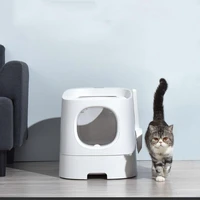 closed smart cat litter box toilet tray automatic deodorization anti splash pet app control wc catlitter litterbox for cats
