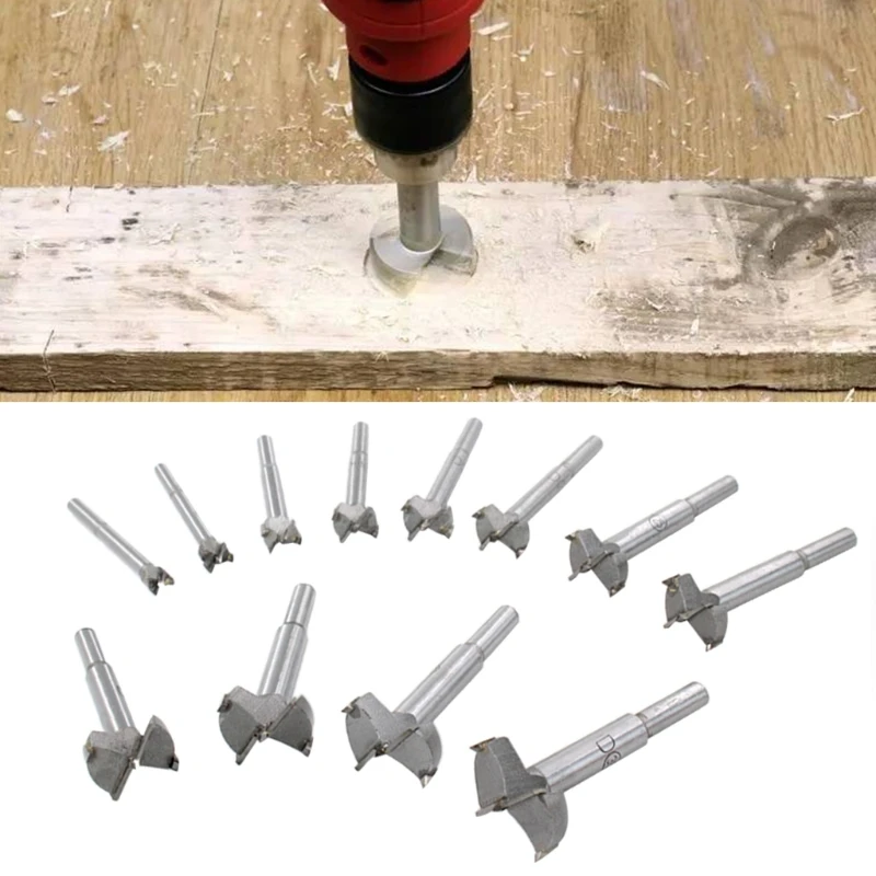

12 шт. деревообрабатывающий отверстие для бутылок с плоским крыло отверстие открывалка для бутылок комплект мульти бурения N1HF