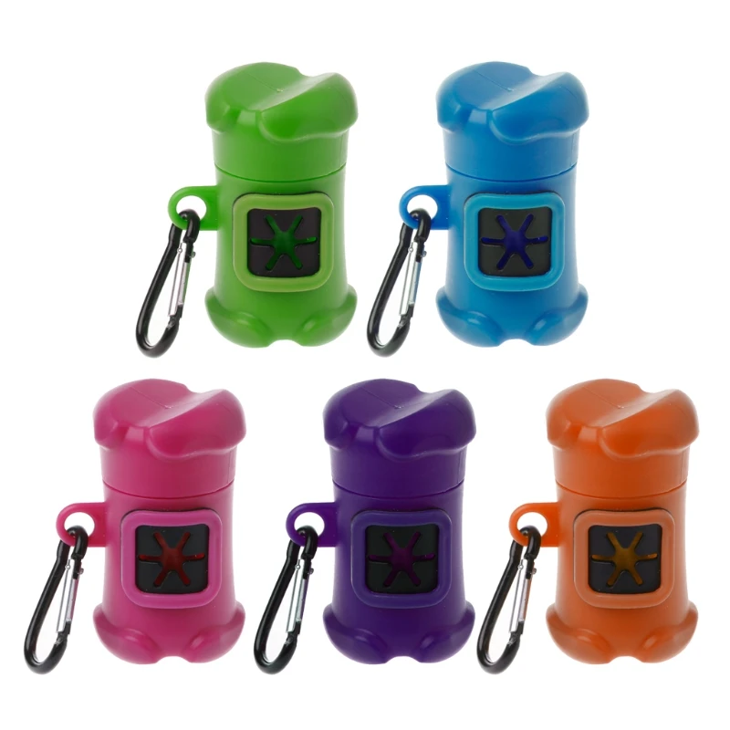 Pet Dog Bone Shape Waste Poo Garbage Dispenser Box Clean Up Bags Holder Carrier | Дом и сад
