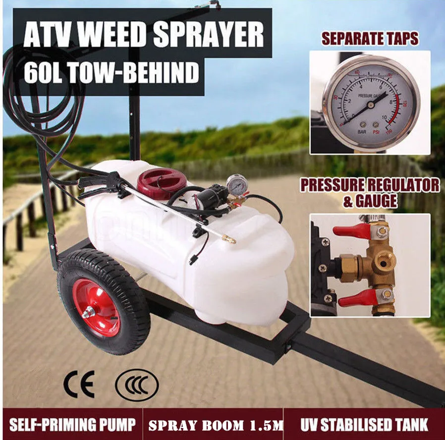 15 галлонов 60л ATV Спот опрыскиватель гербицид и пестицидов 12 В насос приводной