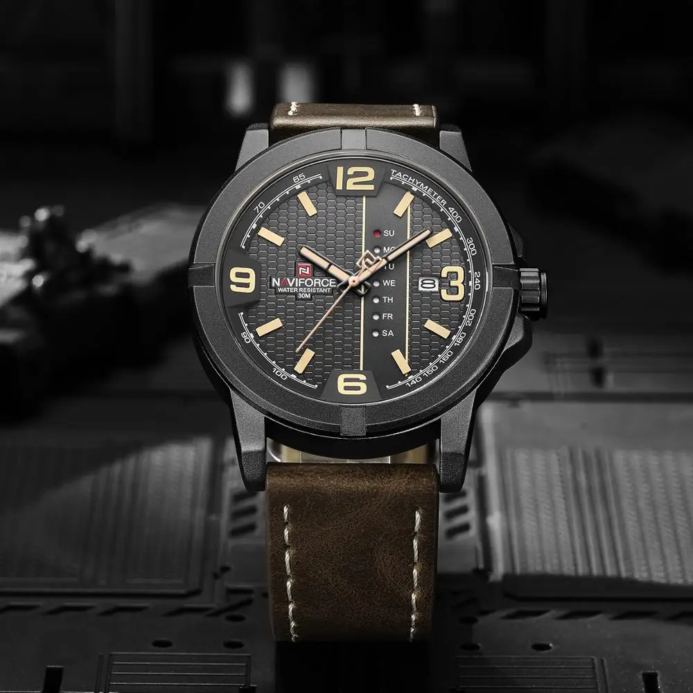 Часы наручные NAVIFORCE Мужские кварцевые спортивные аналоговые деловые