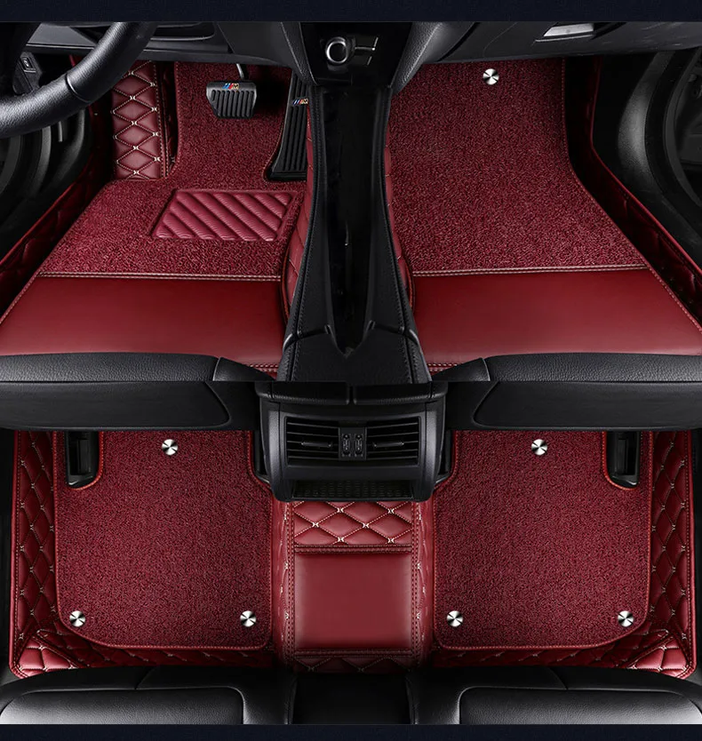 Автомобильный коврик для Volkswagen vw tiguan golf mk7 7 4 6 gti touareg passat b7 автомобильные аксессуары кожаный коврик