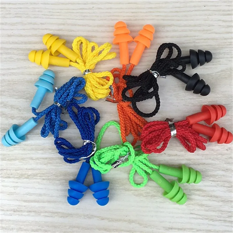 

1Box New Comfort Earplugs Noise Reduction Silicone Soft Ear Plugs Swimming Silicone Earplugs Protective For Sleep