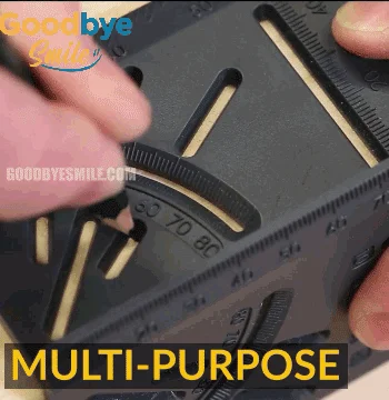 Mintiml Многофункциональный копировщик контуров 5/10 дюймового измерительного линейки для плитки, ламината и формирования края дерева.