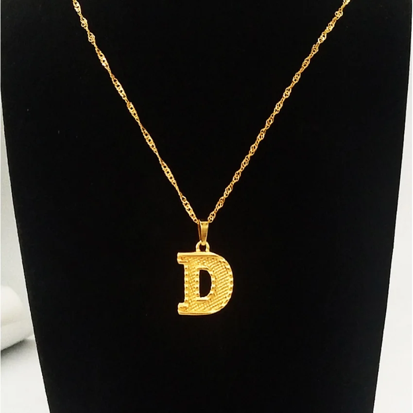 Цепочка Cxwind с подвеской для женщин ожерелье надписью капитал инициала цепочка