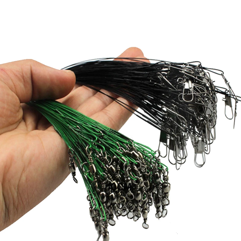 100 шт. рыболовная леска для спиннинга из стали|fishing line|the linefishing leader |