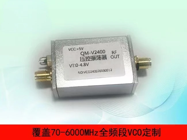 

2.4G RF Microwave VCO Voltage Controlled Oscillator Point Frequency Sweep Frequency Signal Source Metal Shield SMA