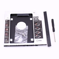 aluminum 2nd hdd caddy 9 5mm sata 3 0 optibay hard disk drive box enclosure dvd adapter case 2 5 ssd caddy hdd for laptop