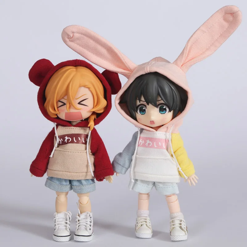 Ob11 детская одежда свитер с кроличьими ушками Молли 1/12 1/8 bjd Кукла Одежда ГСК кукла