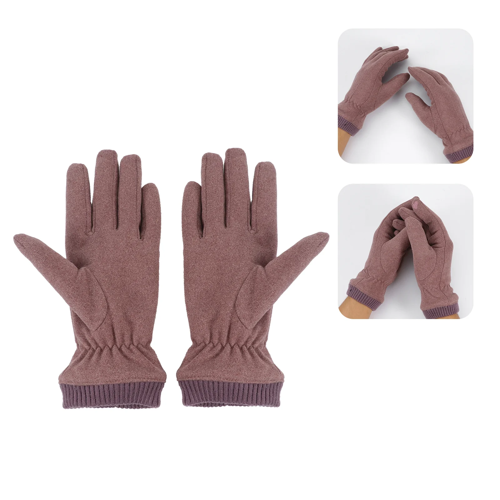 

1 Pair of Winter Simple Double-Layers Warm Thicken