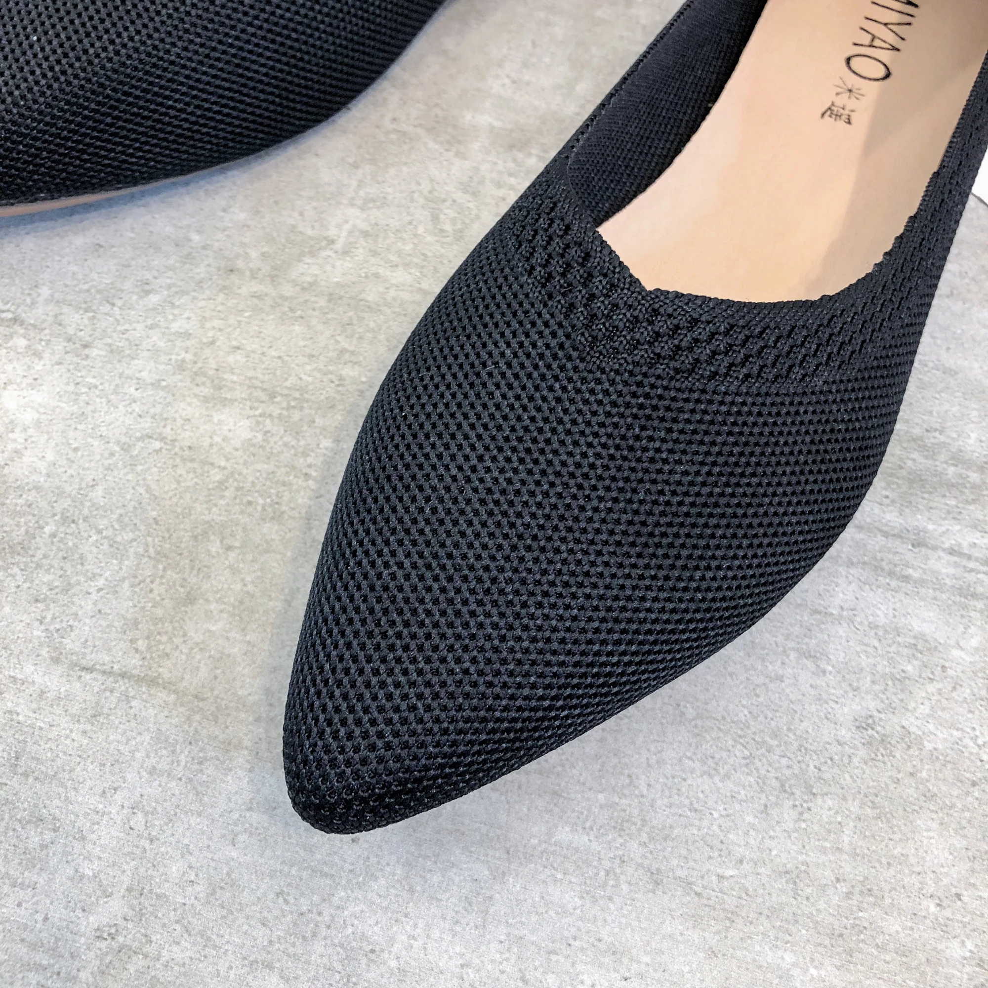 

Women Flats Spring Summer Stretchy Fabric Flat Heels Shoes Slip On Sexy Pointed Toe Stretch Fabric Work Office Casual Daily Shoe