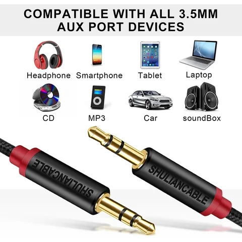 AUX-кабель для наушников Shuliancable 3,5 мм