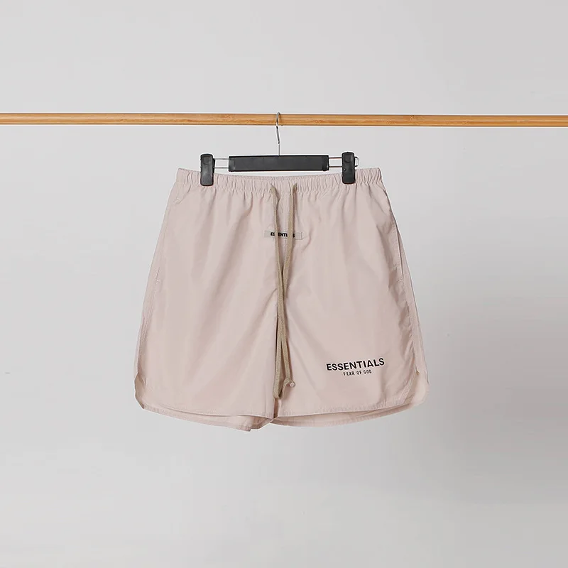 

Feel of God Season 6 nylon shorts fog double line reflective Capris men's and women's beach pants