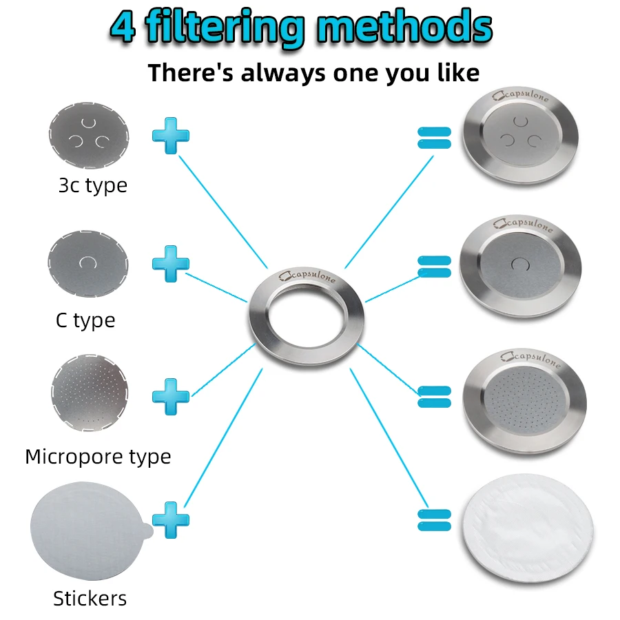 Capsulone 3 я металлическая капсула из нержавеющей стали совместима с многоразовыми