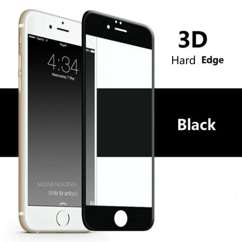 3D полное покрытие защитное закаленное стекло для iPhone 6 7 8 Plus Защитная пленка