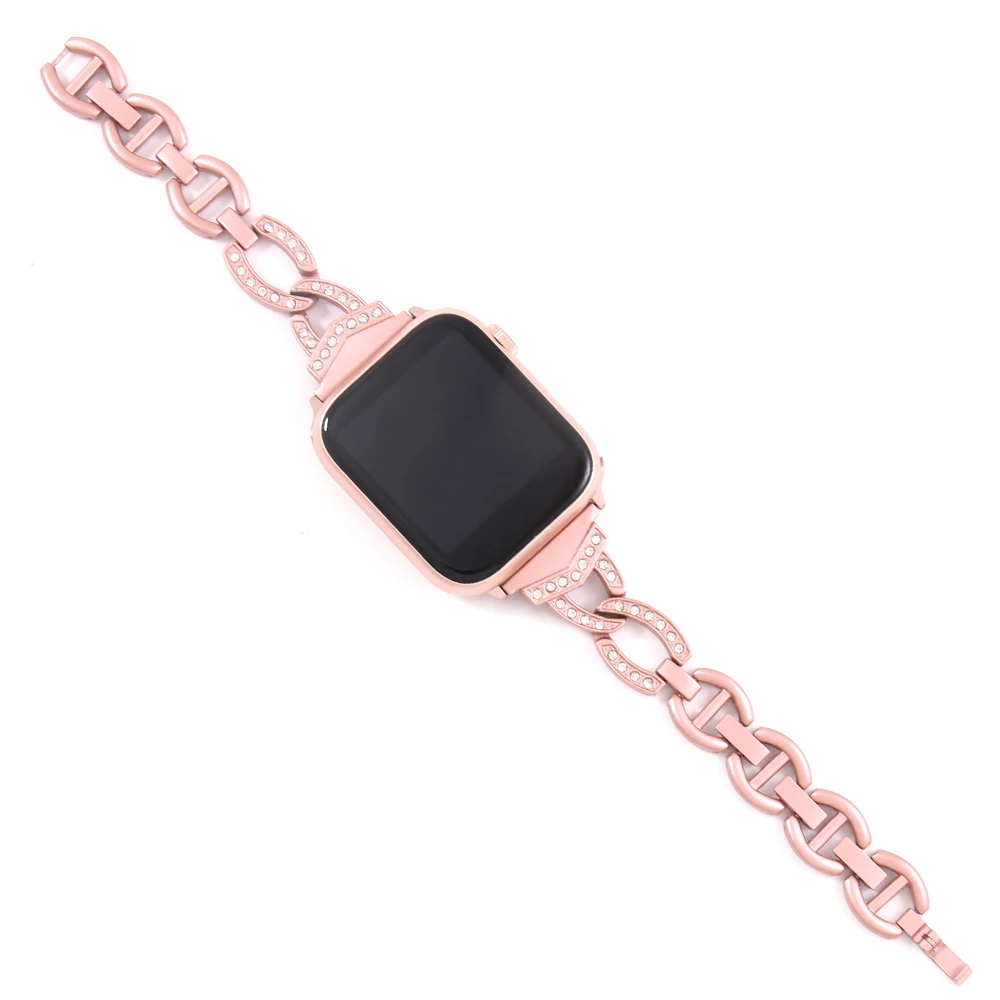 Ремешок для наручных часов Apple Watch 4 5/3/2/1 38 мм 40 женщины наручные Стразы сплав