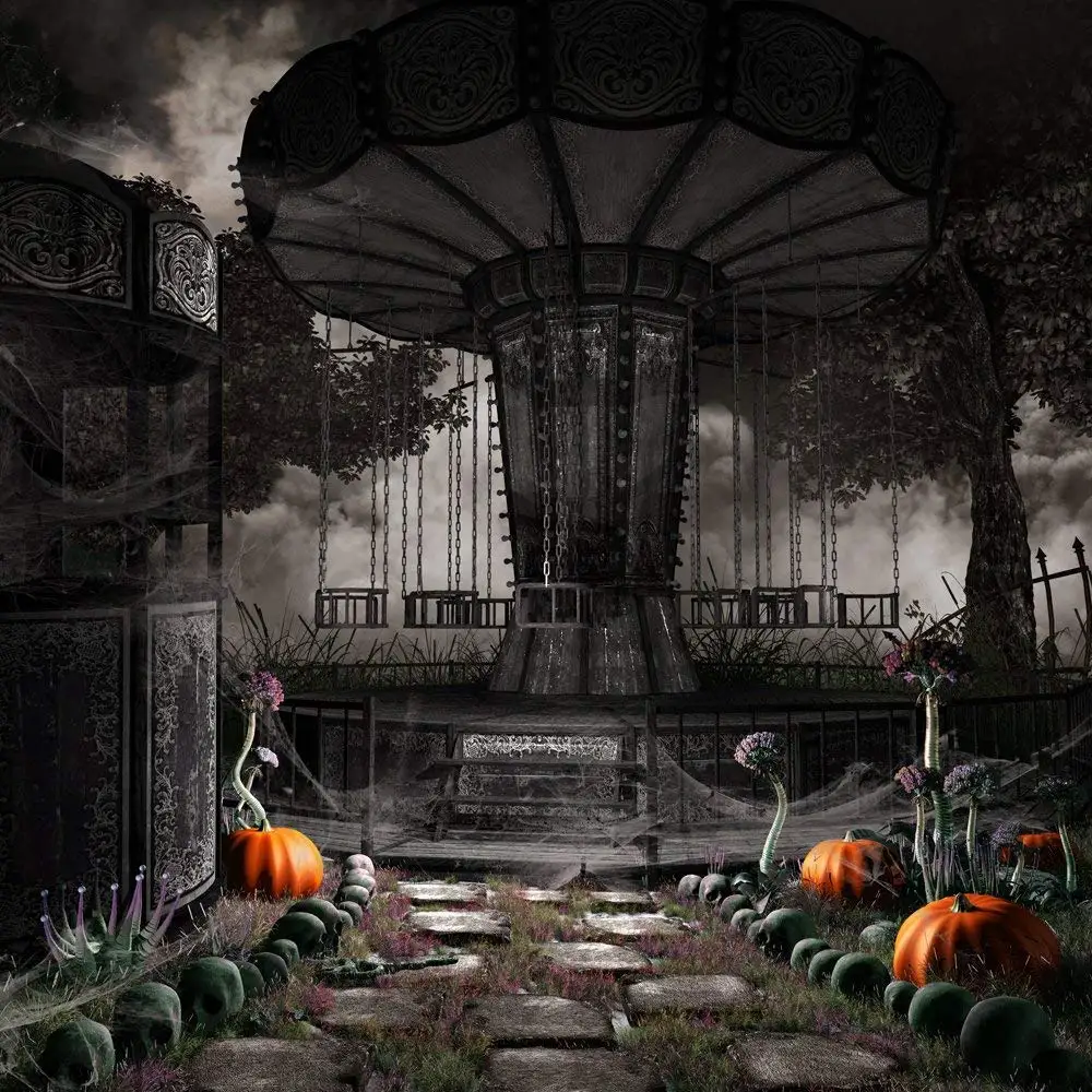 

Halloween Photography Background Horror playground Photography Backdrop Photocall Photography Background For Photo Studio
