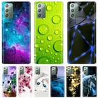 Мягкий силиконовый чехол для Samsung Note 20, Ультратонкий силиконовый чехол с милыми цветами для Samsung Galaxy Note 20 Note20, Ультратонкий чехол, оболочка, чехлы