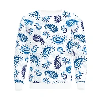 new fashion men women 3d printed bandana sweatshirt paisley sleeve t shirt sport pullover tops tees v6