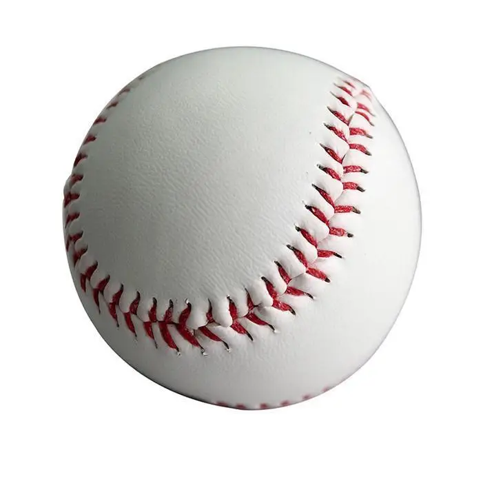 

1 9 inch exercise training handmade baseball practice standard 9 "new white soft leather Cork Center baseball softball team game