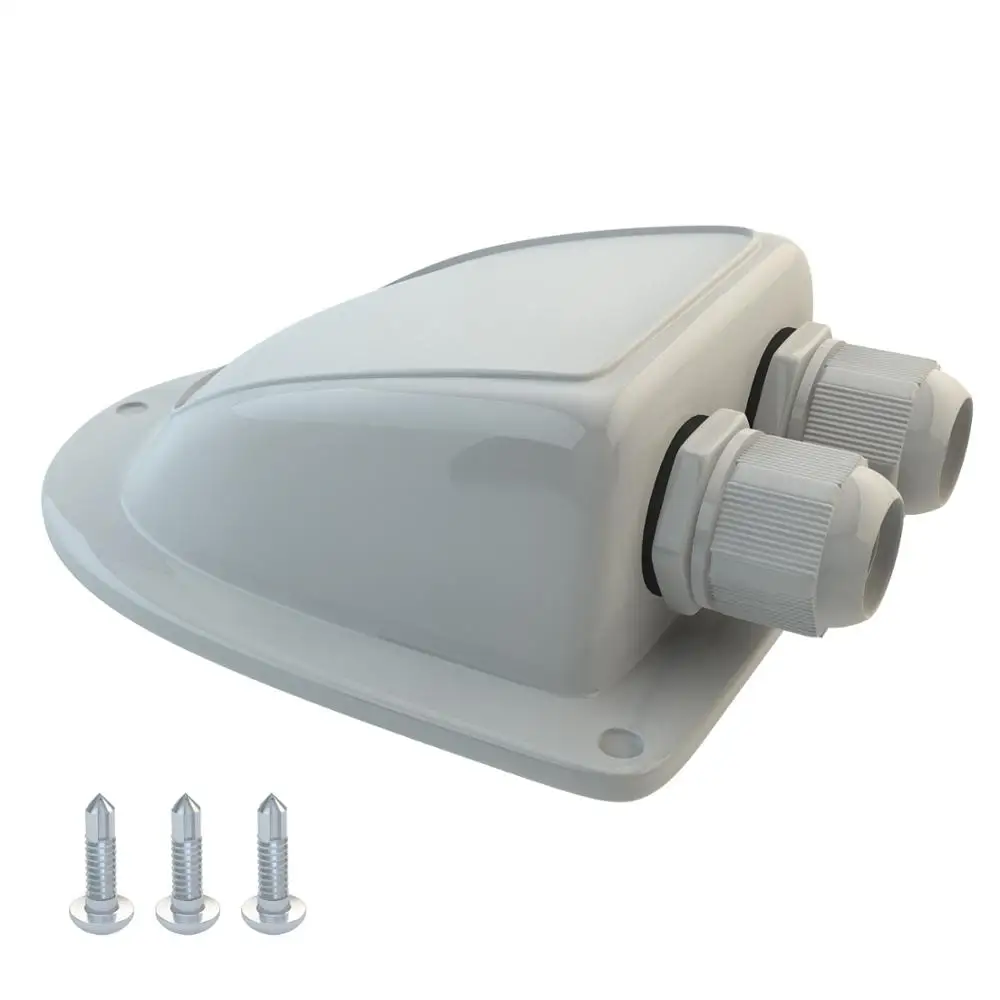 RV ABS Солнечный двойной кабельный ввод Сальниковая Коробка Водонепроницаемый