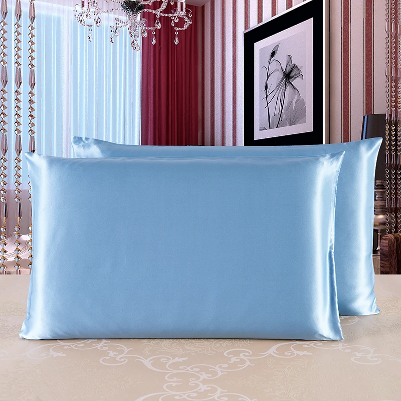 

Silk Pillow High Quality Both Sides 100% Pure Mulberry Silk Soft Comfortable 19 Momme Silk Pillow Case 50*75 Cm 5