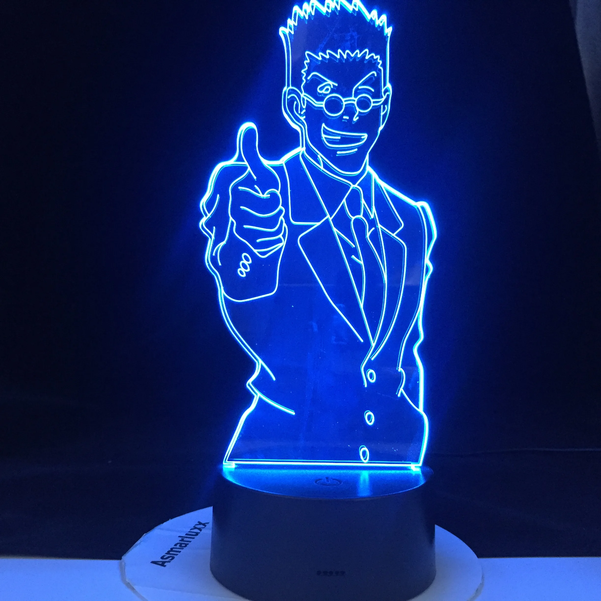 

LEORIO PARADINIGHT LED ANIME LAMP HUNTER X 3D Led Anime Illusion Night Lights Table Desk Lamp Home Bedroom Decoration Dropship