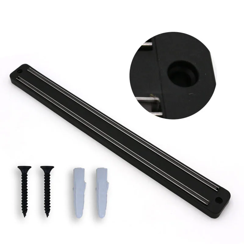 M/L Высокое качество 13 дюймов черный магнитный держатель ножа настенное крепление