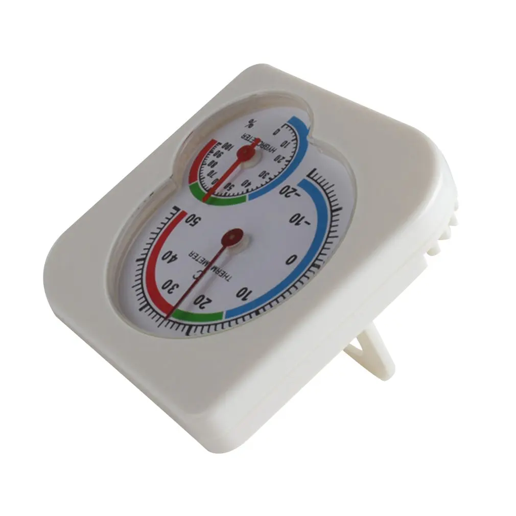 Indoor Outdoor Square double dial Thermometer Hygrometer thermometer humidity meter inductive pointer -20C-50C Meter Gauge New |