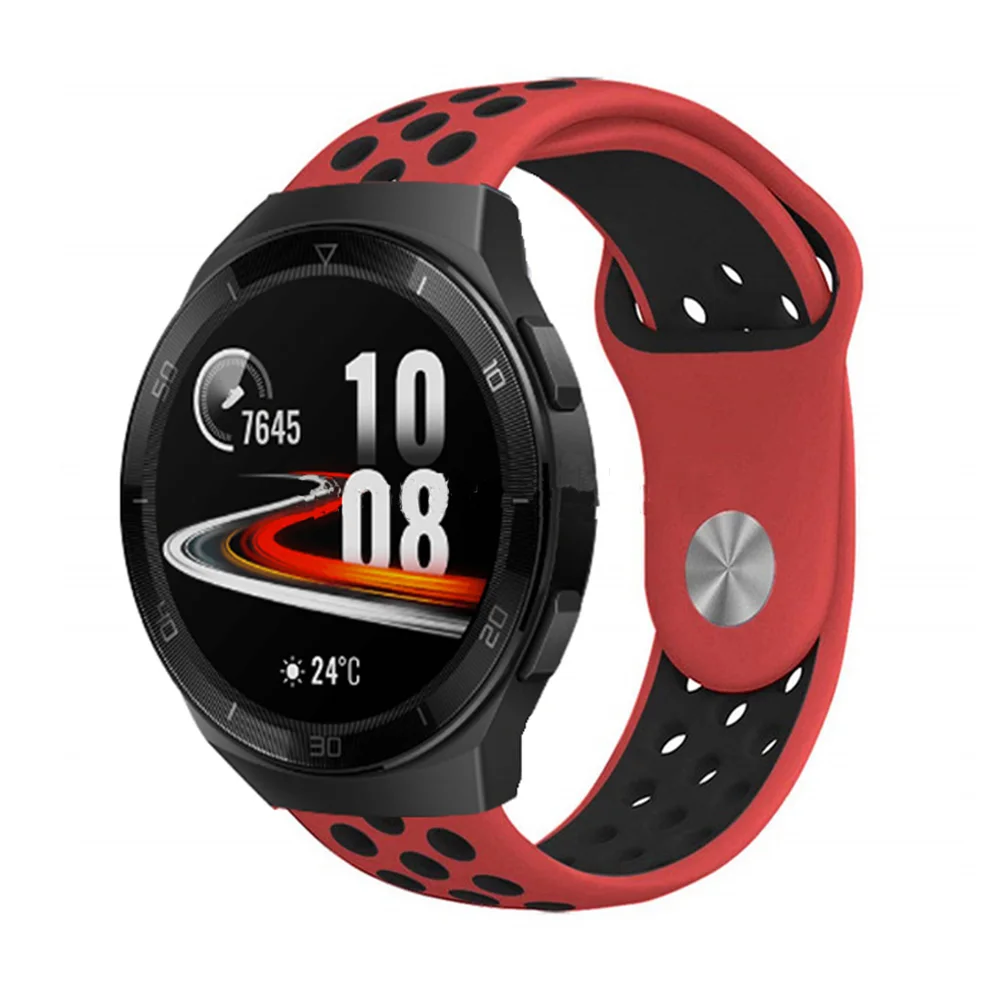Ремешок для часов Huawei Watch gt 2e спортивный ремешок Смарт- часы 22 мм силикон GT 2 46
