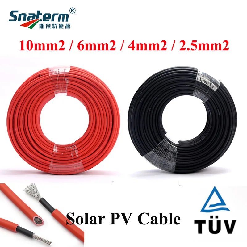 Фотогальванический кабель 14AWG 12AWG 10AWG 8AWG солнечной энергии провод/TUV для
