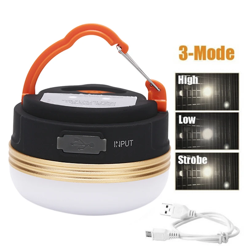 

Суперъяркий водонепроницаемый портативный фонарь для кемпинга, Ночной светильник 3 Вт, 5 режимов, светильник онарь для кемпинга, уличная ава...