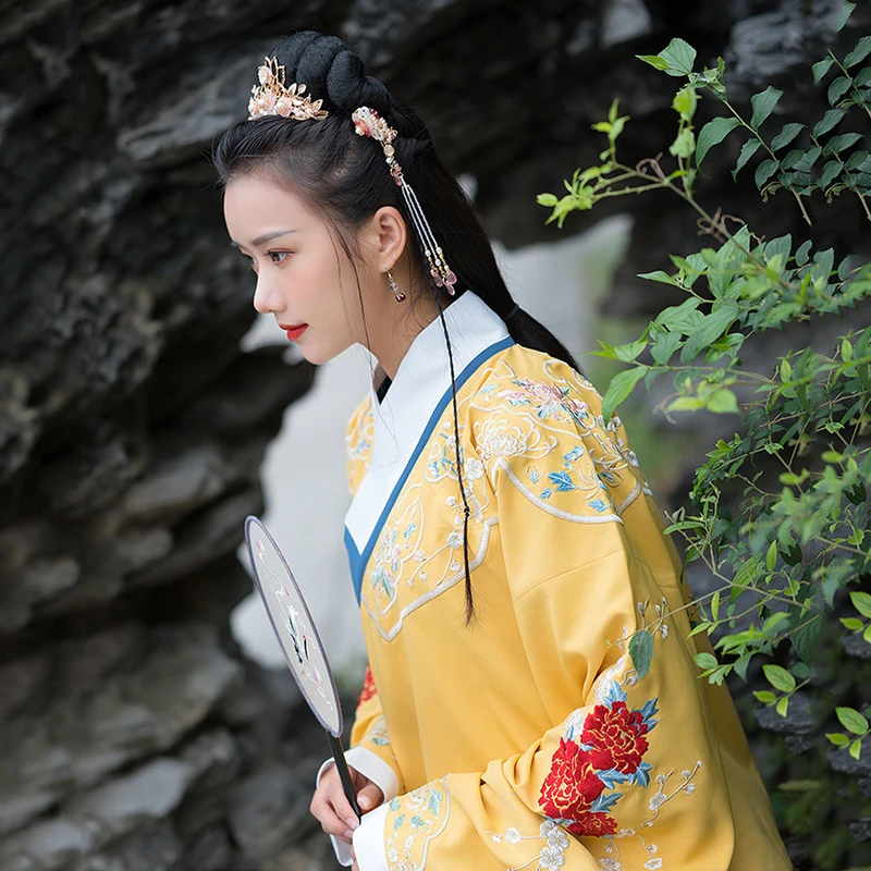 Традиционный танцевальный костюм с вышивкой Hanfu, женское платье феи, народный фестиваль, наряд певцов, Восточное представление, одежда DC3160
