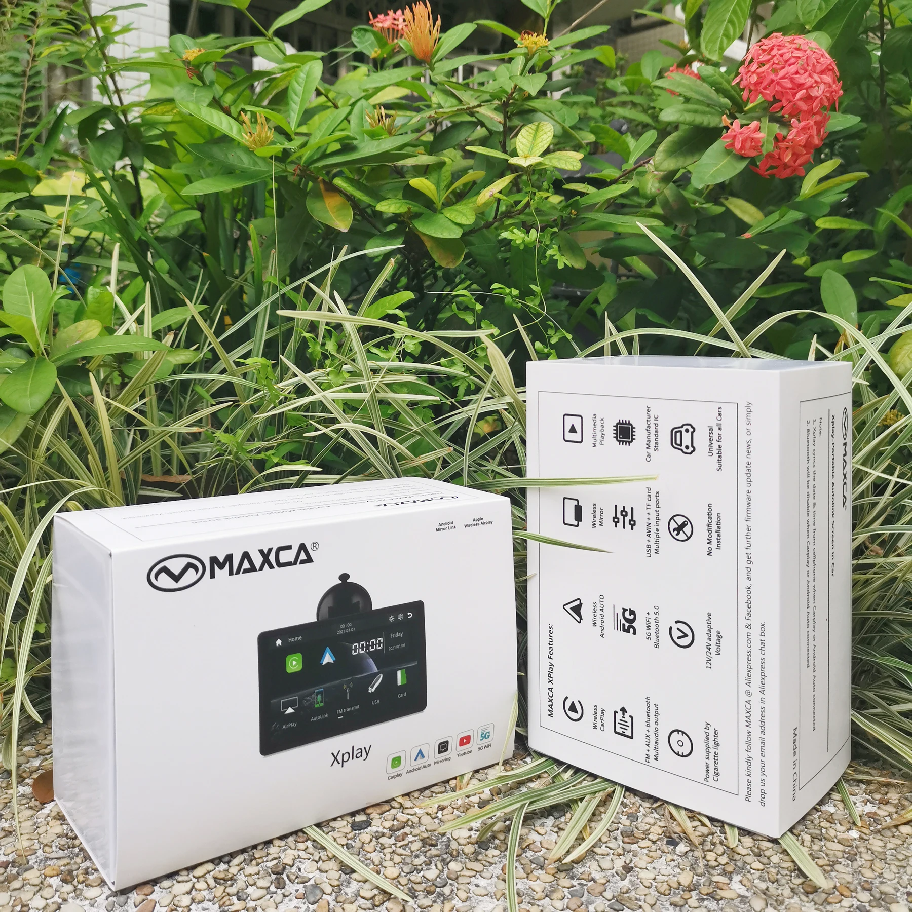 $689.03 MAXCA XPlay II Portable Wireless Carplay Screen 7 inch Apple Airplay Wireless Android Auto Autolink Multimedia Player