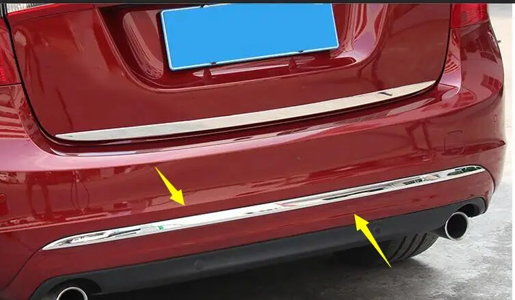 For 2013--2019  for Volvo S60 S60L High quality stainless steel Rear bumper  Lid Cover Trim Tail gate trim