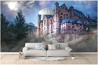 3d photo wallpaper for walls in rolls custom mural european castle forest blue landscape living room home decor wall paper