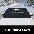 Автомобильные зимние чехлы на лобовое стекло для VW Volkswagen TSI TDI 4Motion T5 T4 CC Tiguan Passat B5 B6 Golf 7 6 Автомобильные аксессуары