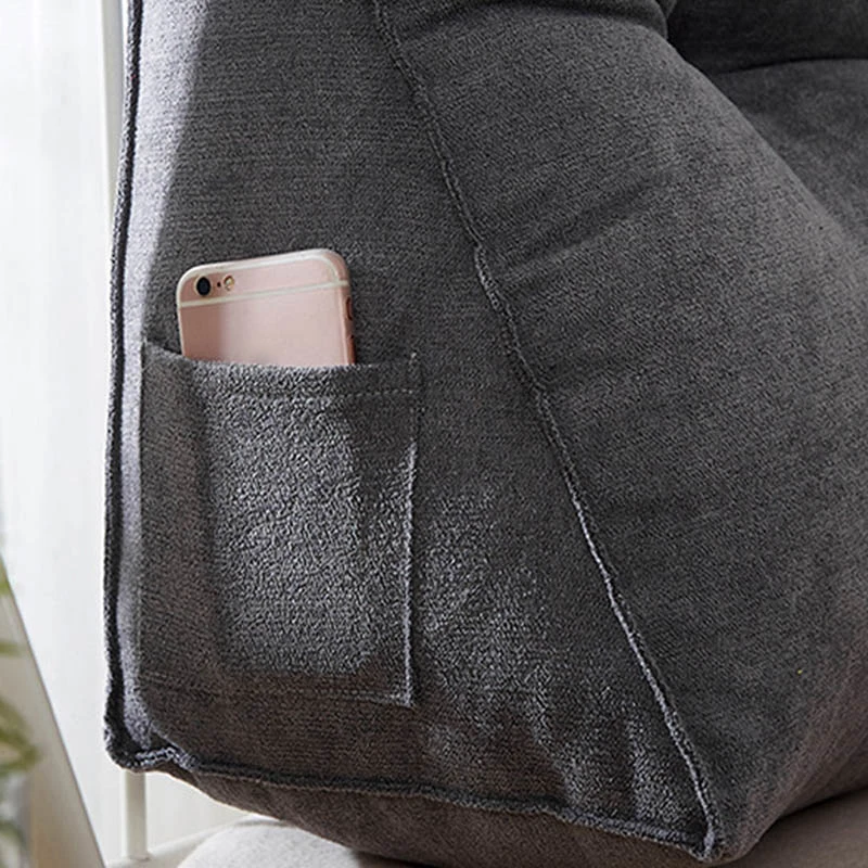 売却 ベッド三角クッション椅子ベッドサイド腰椎椅子背もたれジャー怠惰なオフィスチェアリビングルーム読書枕家庭用装飾