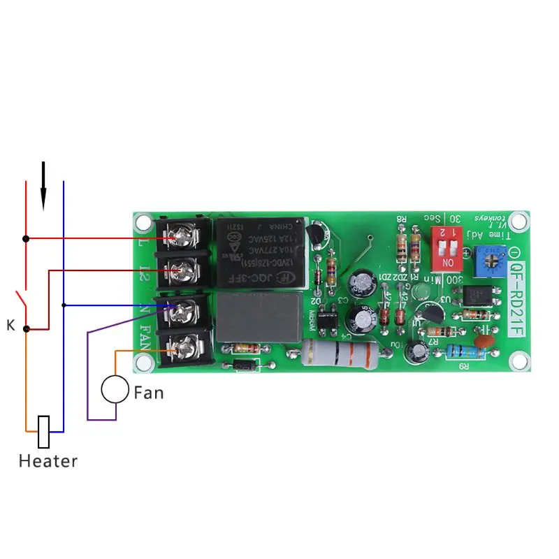 AC100V 220V Регулируемый Модуль реле управления таймером выключатель задержки для