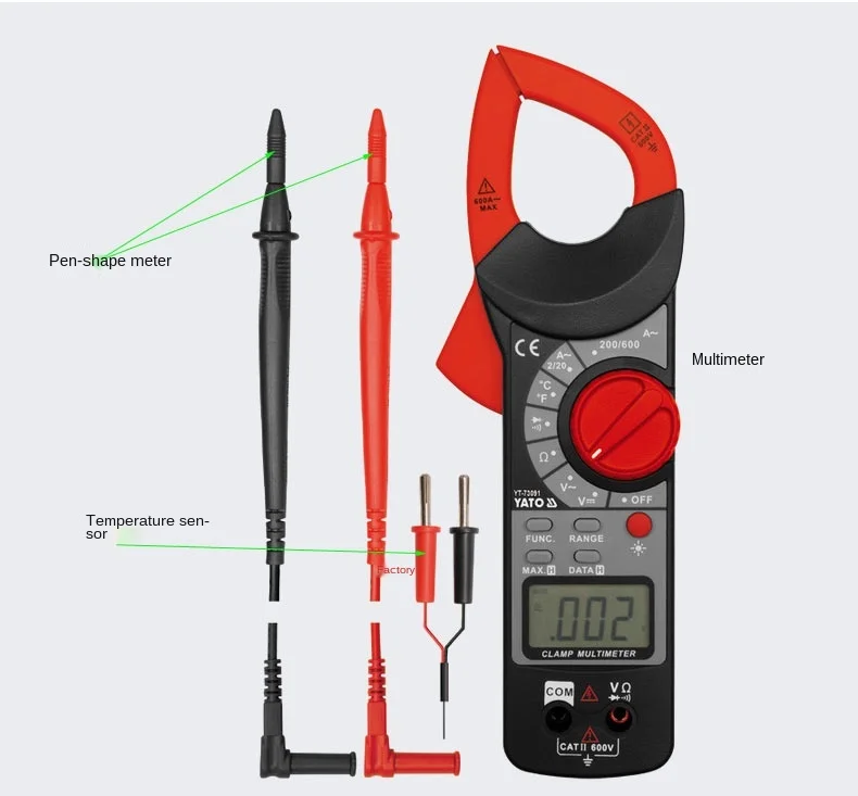 

zq Instrument Three and a Half Bits Digital Multimeter LCD Display Electronic Clamp Meter
