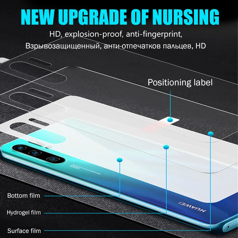 35D полная крышка Гидрогелевая пленка для huawei P30 P20 mate 20 10 Lite Honor 9X Pro P Smart Защитная пленка для экрана не стекло