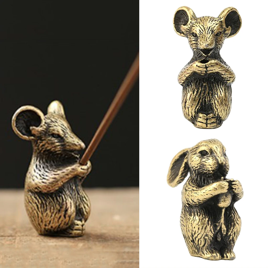 Пакет 2 шт. Чистая латунь подставка для ароматических палочек домашнего массажа