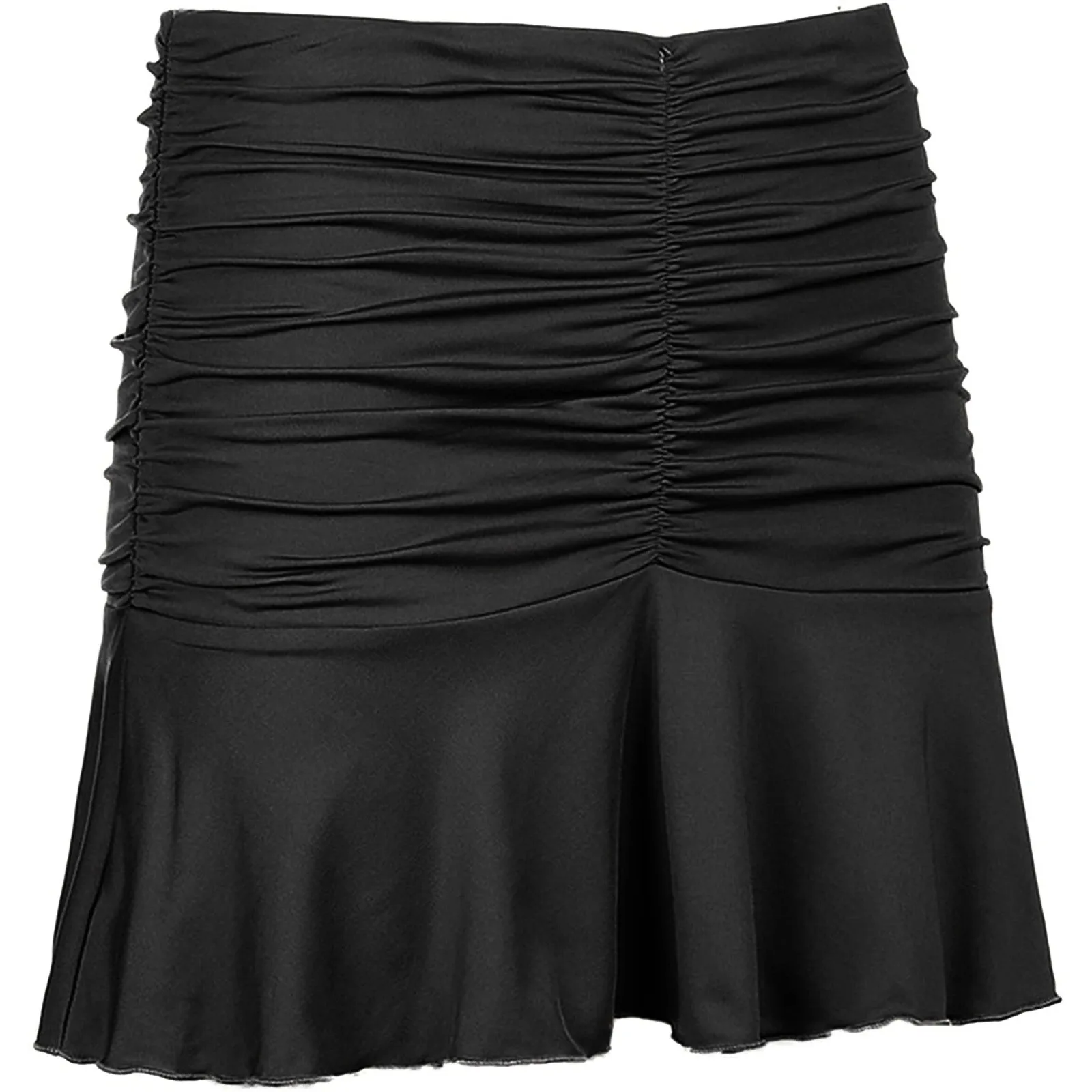 

Trendying Skirts Women Ruched Ruffle Skirt Solid Color Stretch Pleated Sexy Mini Skirt Girl's Tennis Skirt Ladies Designer Wear