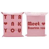 thank you pink envelope self sealing adhesive bags plastic pink poly mailer postal shipping mailing x mas box packaging pouches