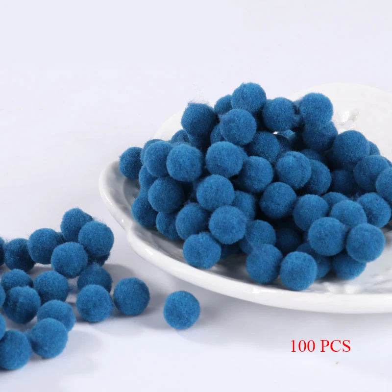 DIY 100 шт 8 мм Мини пушистые мягкие помпоны ручной работы детские игрушки свадебный